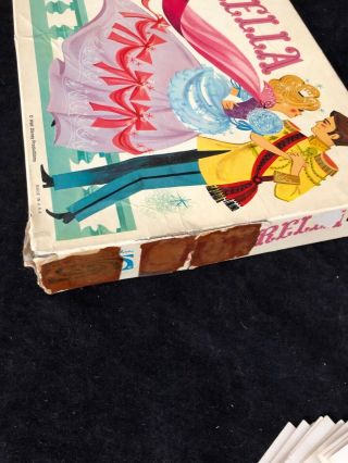 Vintage 1965 Walt Disney Cinderella Fairy Tale Pink Board Game Complete 2