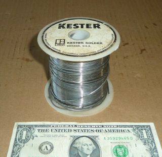 Vintage Kester Solder,  4 Lb Roll,  Litton,  Chicago,  Usa,  Radio,  Communications Or