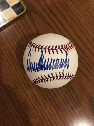 President Donald Trump Signed Autographed Baseball Early Signature Jsa Spenccoa