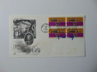 Very Rare " Getty Oil " J.  Paul Getty Signed First Day Cover Todd Mueller