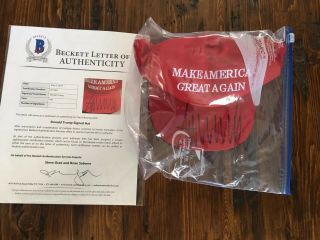 President Donald Trump Autographed Maga Hat With