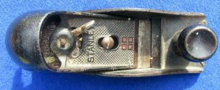 Vintage Stanley Four Square Block Plane With Sweetheart Iron Blade Mark
