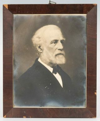 Rare 1868 Photograph Of Robert E Lee,  Confederate General Signed By Photographer