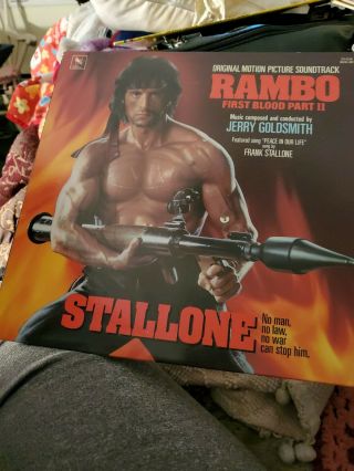 Rambo First Blood Part Ii 2 Jerry Goldsmith Vinyl Lp Album Sylvester Stallone