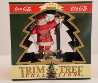 1994 Coke Coca Cola 1955 Sundblom Santa Claus at the Lamppost Christmas Ornament 3