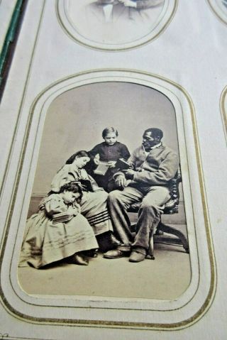 Great Cdv & Tintype Album Civil War Slave Children,  Soldier,  Officer,  California