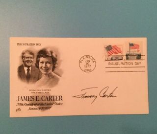 PRESIDENT JIMMY CARTER - INAUGURAL COVER SIGNED 1977 FDC 3
