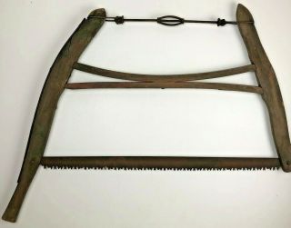 Vintage Buck Bow Saw Logging Tool Antique Primitive Decor Hand Saw Rustic Decor