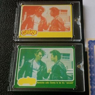 Grease 1978 Topps Vault Color Separation Proof Card Set John Travolta 77 Movie