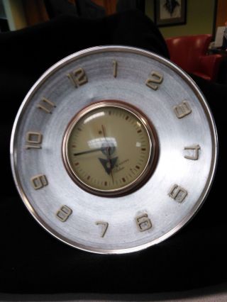 General Electric Telechron Copper Look Wall Clock Vintage