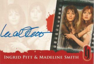 Hammer Horror Series 2 - A13 - S2 Ingrid Pitt / Madeline Smith Dual Autograph Card