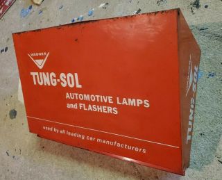 Vintage Automotive Advertising Display Full Tung - Sol Lamps And Flashers