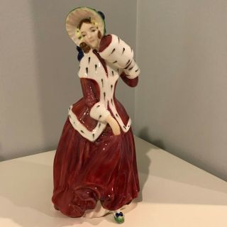 Royal Doulton Christmas Morning Hn 3212 Figurine Peggy Davies 4 "