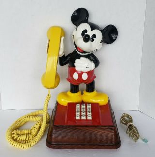 Walt Disney Mickey Mouse Touch Tone Phone Telephone Vintage 1976