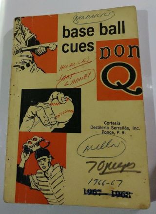 Baseball Cues Don Q.  Puerto Rico Vintage 1966 - 67.  Núm.  23.