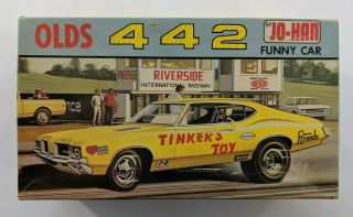 Jo - Han 1971 Oldsmobile 442 Funny Car Model Kit 47 Years Old Supercharged 455