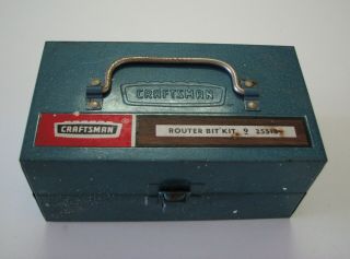 Vintage Craftsman Router Bit Kit 25518 Made In Usa
