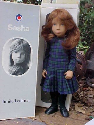 Vintage 16” Sasha Kiltie Doll 183a Limited Ed 612 W Box Serie Wrist Tag Uk