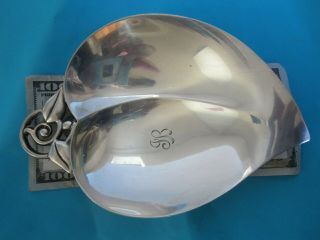 Vintage Tiffany & Co.  Sterling Silver Leaf Design Candy Dish 22885 Monogrammed