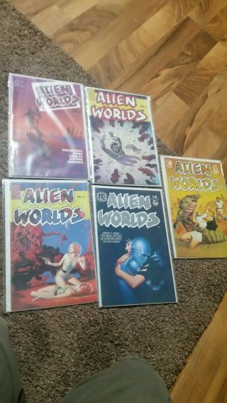 Alien Worlds 1 - 9 Complete Set 1982
