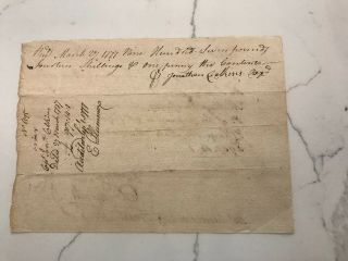 Oliver Ellsworth 1777 ADS - Autograph of Supreme Court Chief Justice 2