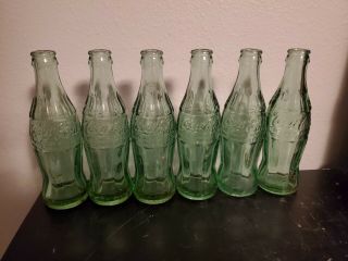 6 Coca Cola Bottles 6 Oz 1923 Goldsboro Daytona Charleston Chicago Marquette