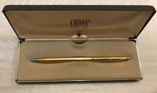 Vintage Cross 18k Gold Filled Classic Century Ballpoint Pen Collectable