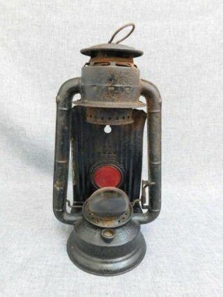 Antique Dietz Junior Side Lamp Bullseye Lantern Carriage Buggy Ny Kerosene