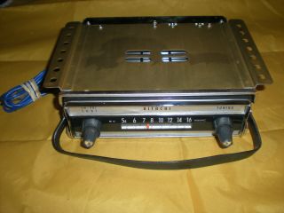 Vintage Hitachi Pull - Out Car Radio Asis,  Missing Key,  Read Tm - 816???