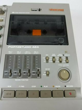 Tascam Portastudio 424 Vintage 4 Track Cassette Recorder 2
