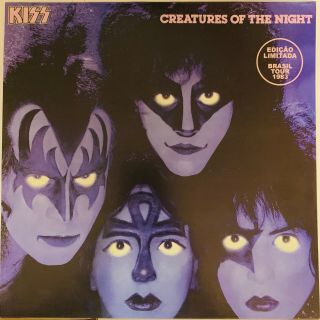 Kiss,  Creatures Of The Night,  Red Marble Colored Vinyl Lp,  Brazil Import
