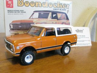 Vintage Amt 1:25 Boondocker 1972 Chevy K5 Blazer 4x4 Built Model Truck W/box