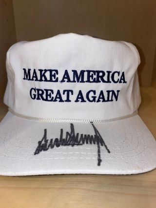 President Donald Trump Signed MAGA hat 2