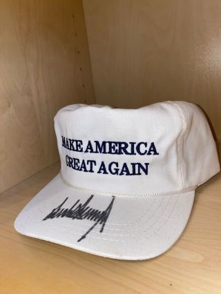 President Donald Trump Signed MAGA hat 3