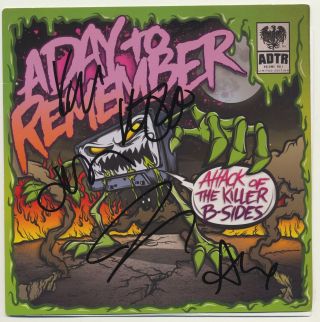 A Day To Remember Signed Attack Of The Killer B - Sides 7 " Vinyl Record