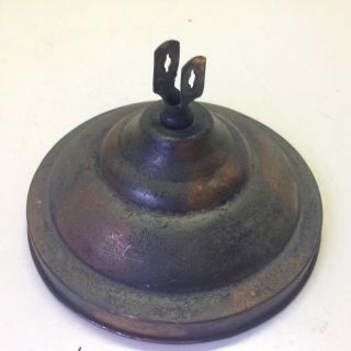 Antique Faries Japanned Brass Over Cast Iron Desk Lamp Base Industrial Light Par