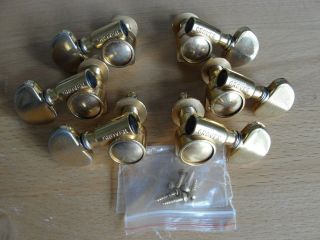 1970s Grover Usa Vintage Gold Tuners Tuning Machines Jimmy Page 1 Style Exc
