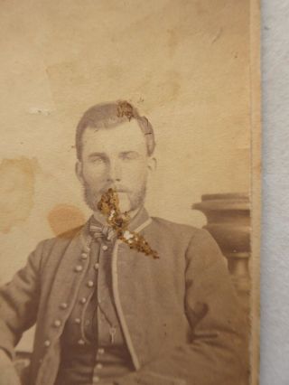Antique Identified Cavalry Civil War Soldier CDV Photograph Orleans,  La. 2