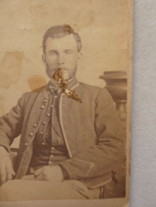 Antique Identified Cavalry Civil War Soldier CDV Photograph Orleans,  La. 3