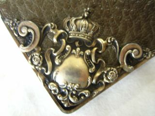 Vintage Women ' s Leather Wallet with Sterling Silver Embellishment 3