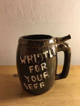 Whistle For Your Beer Mug Vintage Tankard.  No Cracks Or Chips