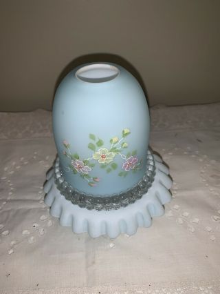 ANTIQUE FAIRY LAMP WITH HAND PAINTED SHADE 2