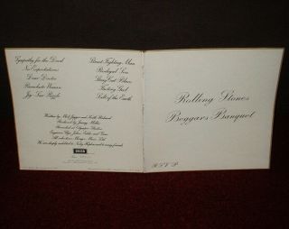Rolling Stones Beggars Banquet Lp 1968 Decca 1st Press Example