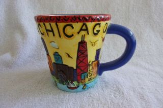 Vintage Luke - A - Tuke Chicago Coffee Mug/cup Textured 3d Effect