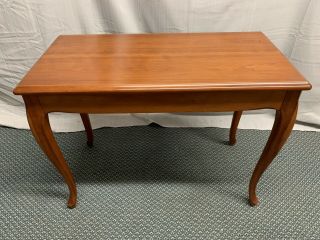 Vintage Solid Cherry Wood Piano Bench