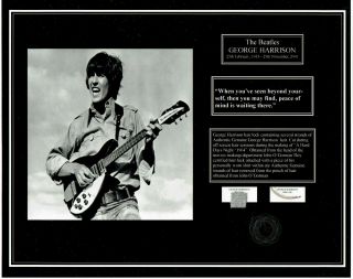 The Beatles / George Harrison / Hair / & Shirt Piece / / Loa