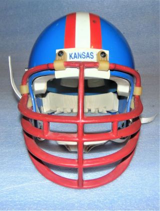 Vintage Kansas Jayhawks Schutt Pro Air II Game Helmet Size Large 2