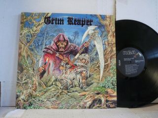 Nm Minus Grim Reaper " Rock You To Hell " Lp From 1987 1st Press More Lps