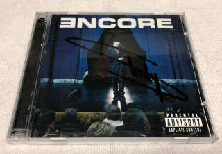 Eminem Encore Signed Cd Hip Hop Rap Autographed Slim Shady Marshall Mathers
