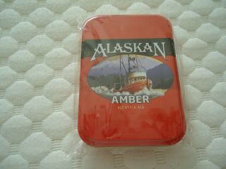 Alaskan Amber Alt Style Ale Beer Playing Cards In Plastic - Metal